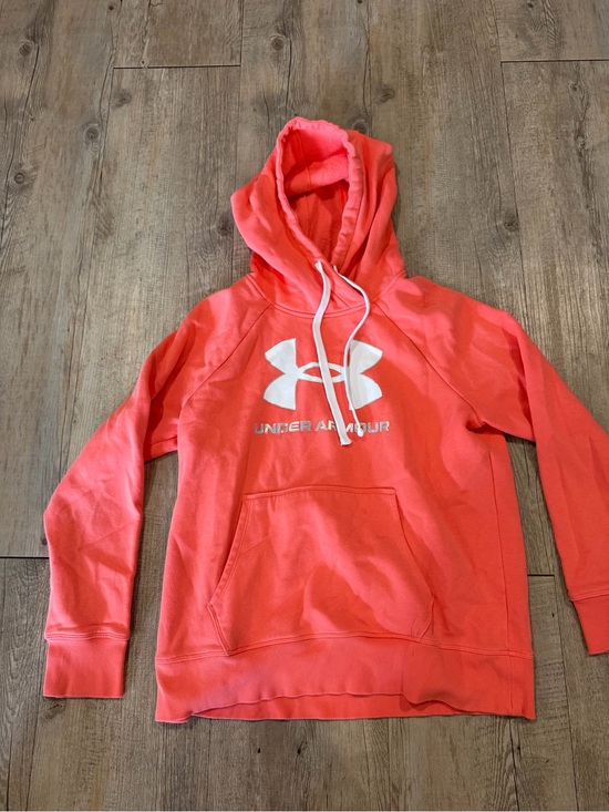 Under Armour Tops - Under Armour adult Coral Logo Hoodie Sweater
